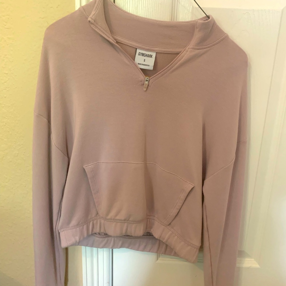 Pink GYMSHARK crop top jacket!